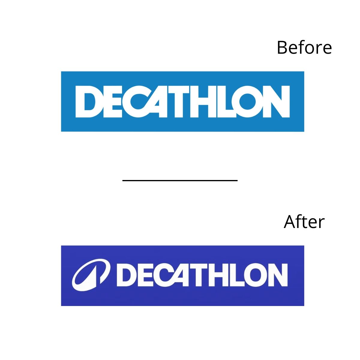 Il nuovo marchio Decathlon, rebranding