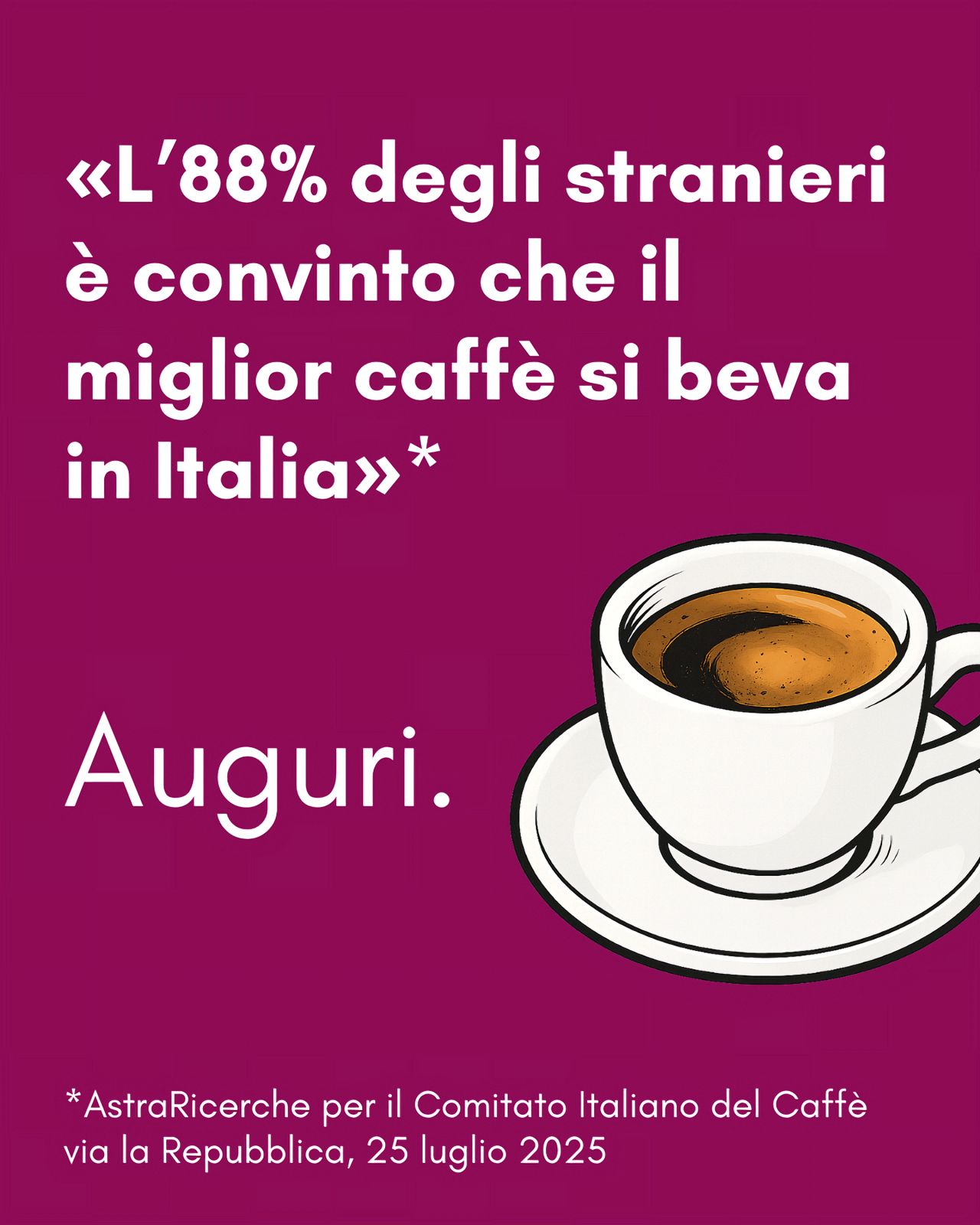 Il caffè italiano è il migliore